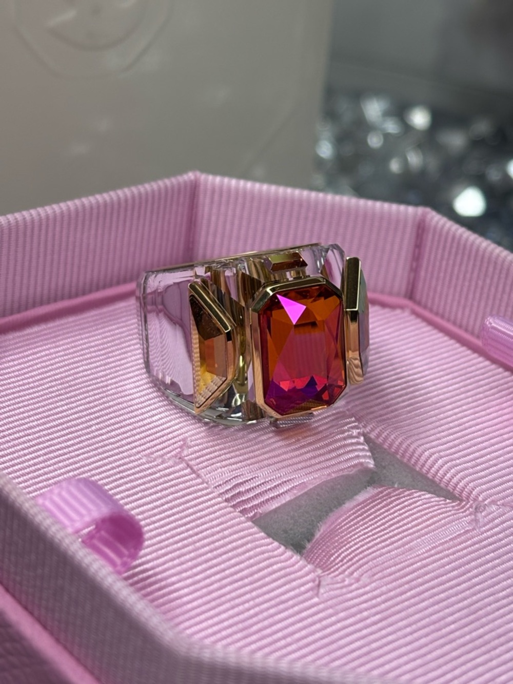 Swarovski Chroma cocktail ring NIP - Picture 7 of 11